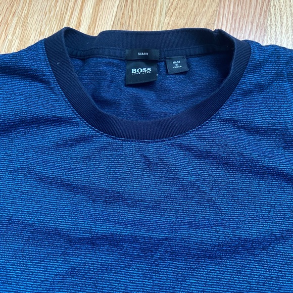 Men’s slim fit crew neck tee by Hugo Boss in size L - Picture 2 of 5